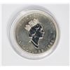 Image 2 : #26 1991 CANADA $5 1OZ  SILVER MAPLE LEAF COIN