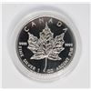 Image 1 : #28 1993 CANADA $5 1OZ  SILVER MAPLE LEAF COIN