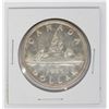 Image 1 : #80 1955  CANADIAN $1 DOLLAR SILVER VOYAGEUR COIN