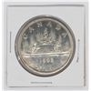 Image 1 : #88 1963 CANADIAN $1 DOLLAR SILVER VOYAGEUR COIN