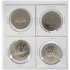 Image 1 : #107 LOT OF 4 CANADIAN $1 VOYAGEUR COINS 1972-1975