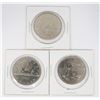 Image 1 : #110 LOT OF 3 CANADIAN $1 VOYAGEUR COINS 1983-1985