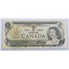 Image 1 : #135 1973 CANADIAN $1 PAPER MONEY NOTE QEII