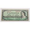 Image 1 : #136  1954 CANADIAN $1 PAPER MONEY NOTE QEII