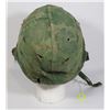 Image 2 : #141 COLD WAR AMERICAN M1 HELMET W/ CAMO COVER