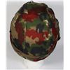 Image 2 : #144 SWISS M71 HELMET W/ CAMO COVER COLD WAR