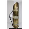 Image 2 : #203 MILITARY BRASS LARGE SHELL CASE 105MM 1974