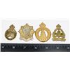 Image 1 : #303 LOT OF 4 WW2 CANADA CAP BADGES NO LUGS INC