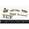 Image 1 : #304 LOT OF 6 MILITARY SHOULDER TITLES XRH