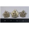 Image 1 : #306 WW2 SASKATOON LIGHT INFANTRY CAP BADGE SET