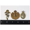 Image 1 : #344 LOT OF 3 BRITISH CAP BADGES ROYAL ENGINEERS