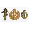 Image 2 : #344 LOT OF 3 BRITISH CAP BADGES ROYAL ENGINEERS