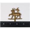 Image 1 : #347 BRITISH QUEENS OWN REGIMENT CAP BADGE