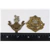 Image 1 : #349 LOT OF 2 BRITISH CAP BADGE EAST YORKSHIRE AND