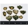 Image 1 : #361 LOT OF 10 CANADIAN METAL RANK INSIGNIA PINS