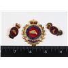Image 1 : #368 ROYAL CANADIAN ENGINEERS CAP BADGE COLLAR SET