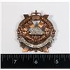 Image 1 : #378 CANADIAN CALGARY HIGHLANDERS CAP BADGE QEII
