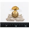 Image 1 : #395 OFFICERS ST JOHN FUSILIERS CAP BADGE COLD WAR