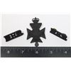 Image 1 : #398 ROYAL REGINA RIFLES CAP BADGE SHOULDER TITLE