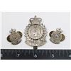 Image 1 : #401 CANADIAN SHERBROOKE HUSSARS CAP BADGE AND
