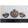 Image 1 : #405 ROYAL WINNIPEG RIFLES CAP BADGE COLLAR BADGE