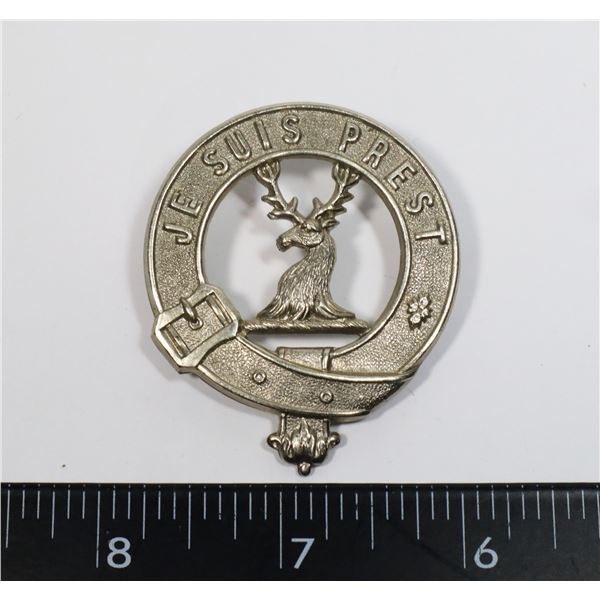 #412 SCOTTISH CLAN FRASER OF LOVAT BADGE SCOTLAND