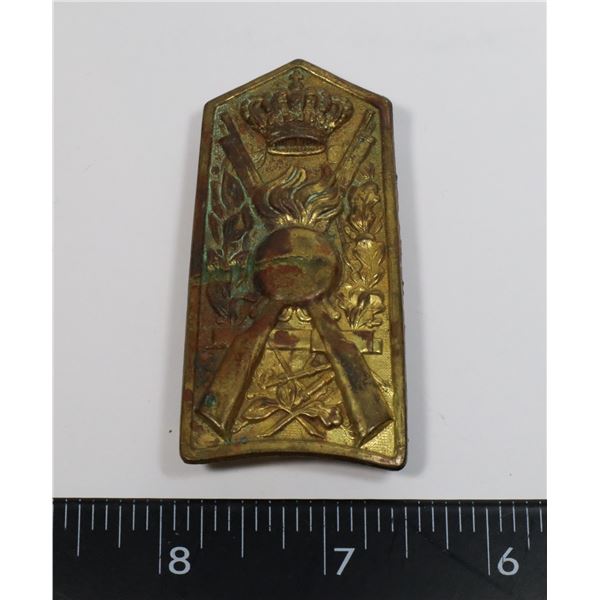 #416 WW2 ITALIAN OFFICERS SHOULDER BOARD METAL