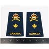 Image 1 : #448 CANADIAN GENERALS SHOULDER BOARDS MILITARY