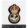 Image 1 : #450 WW2 ROYAL CANADIAN NAVY OFFICERS CAP BADGE