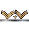 Image 1 : #456 POLICE / MILITARY CHEVRON +STAR RANK INSIGNIA