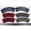 Image 1 : #465 3 PAIRS CANADIAN SHOULDER TITLES RCOC RCR