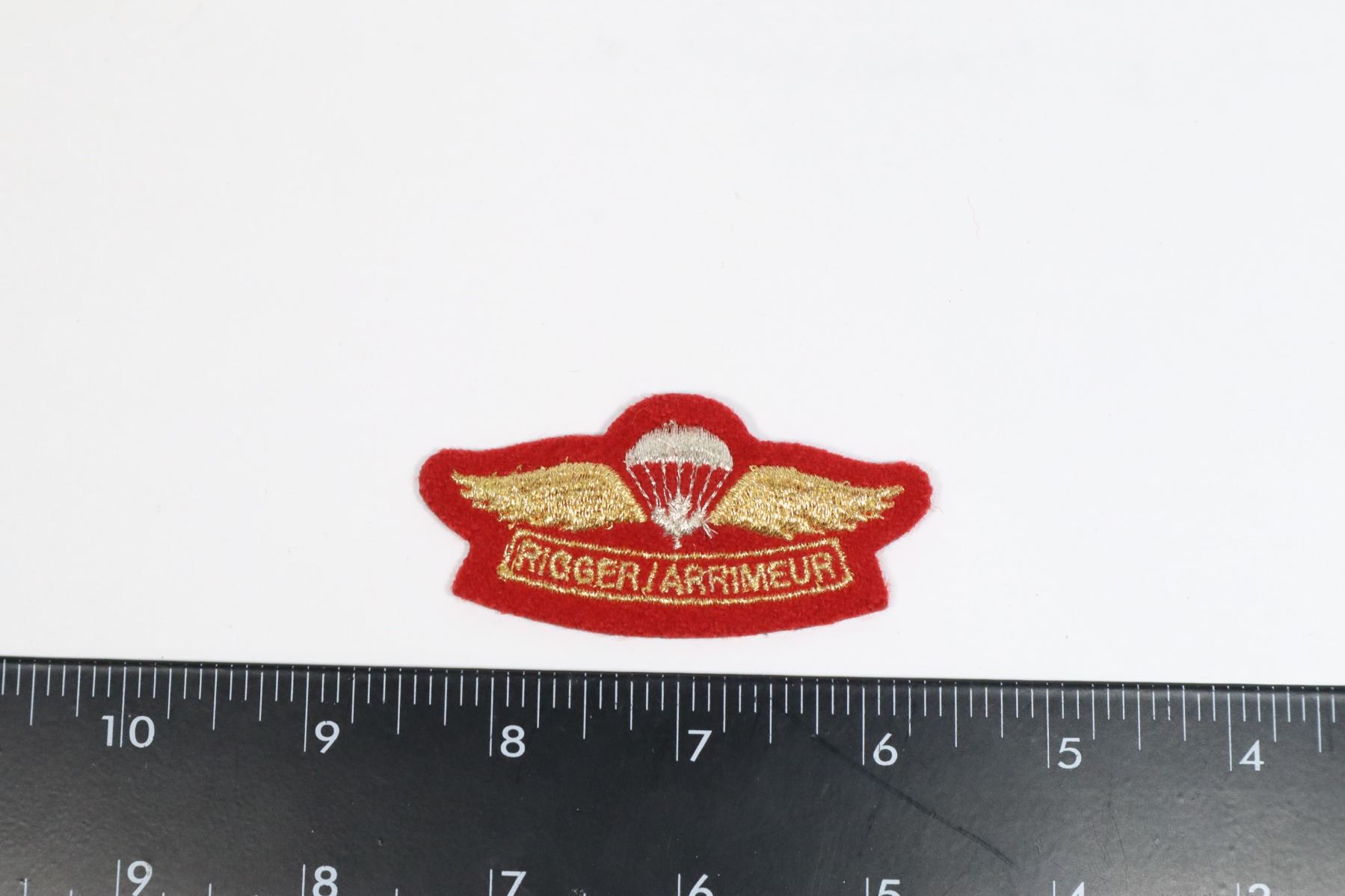 #496 CANADIAN ARMY PARACHUTE RIGGER WING BADGE