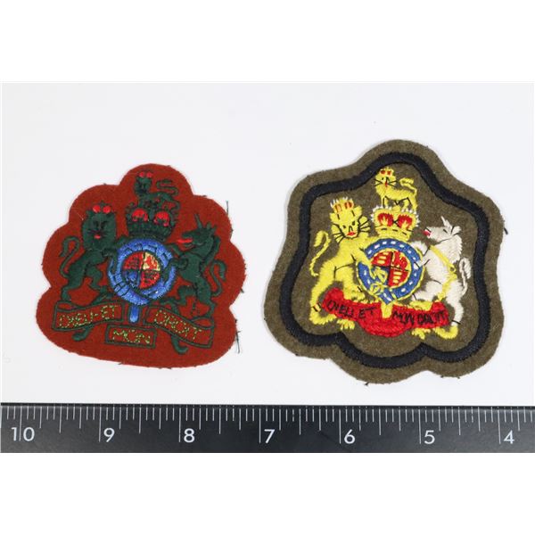 #502 CANADA BRITAIN WARRANT OFFICER SLEEVE BADGES