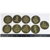 Image 1 : #506 LOT OF 9 CANADIAN MILITARY INSIGNIA INC RCE