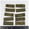 Image 1 : #508 LOT OF 10 CANADIAN MILITARY UNIFORM INSIGNIA