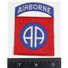 Image 1 : #520 ORIGINAL 82ND AIRBORNE DIVISION PATCH ARMY