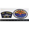 Image 1 : #524 LOT OF 2 PATCHES USS ARIZONA + PHANCON CLOTH