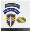Image 1 : #525 LOT OF 4 US MILITARY CLOTH INSIGNIA PATCHES