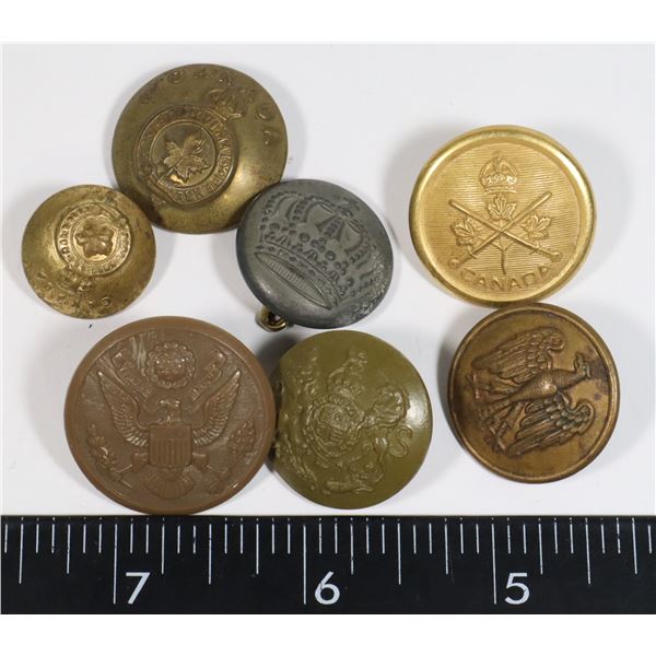 #530 WW1 GERMAN BUTTON + 6 ASSORTED BUTTONS