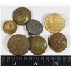Image 1 : #530 WW1 GERMAN BUTTON + 6 ASSORTED BUTTONS