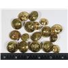 Image 1 : #531 LOT OF 17 DUTCH MILITARY BUTTONS LION DESIGN