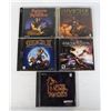 Image 1 : #742 VINTAGE PC GAME LOT OF 5 RAGE OF MAGES