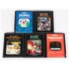 Image 1 : #759 ATARI 2600 LOT OF 5 GAMES BERZERK INDY 500