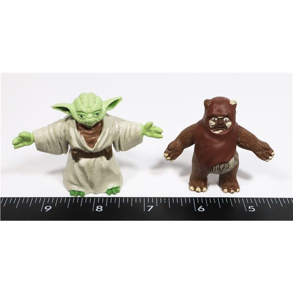 #870 1993 STAR WARS BEND EMS YODA + WICKET EWOK