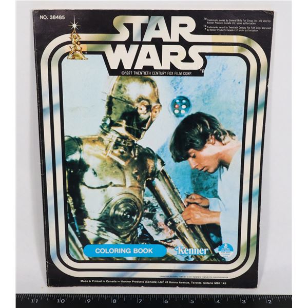 #872 STAR WARS 1977 CANADIAN COLORING BOOK KENNER