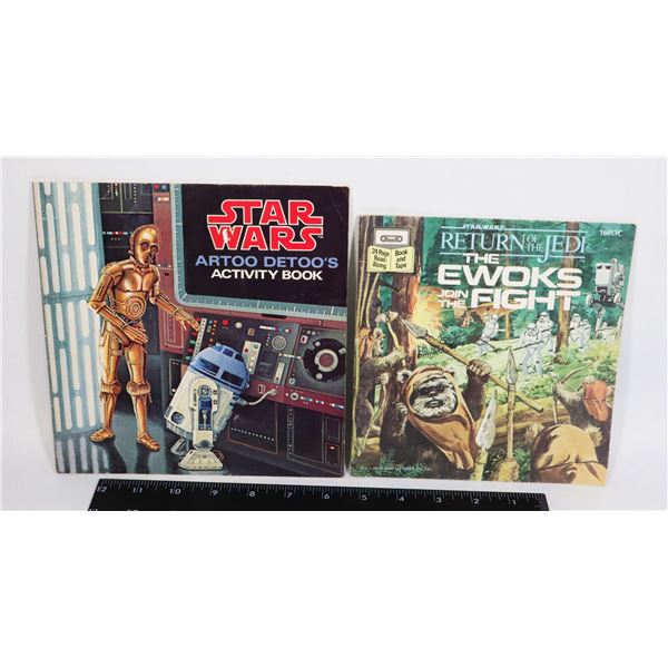 #876 2 STAR WARS BOOKS EWOKS JOIN THE FIGHT + R2D2