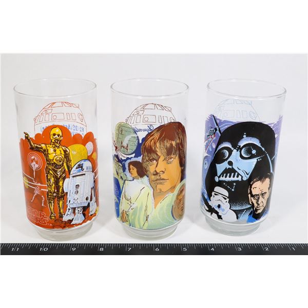 #877 1977 STAR WARS BURGER KING GLASS DARTH VADER