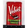 Image 1 : #1389 VINTAGE TOBACCO TIN VELVET 20TH CENTURY
