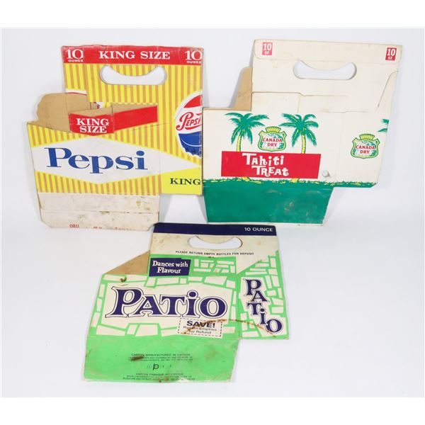 #1391 PEPSI PATIO + CANADA DRY VINTAGE BOTTLE PACK