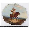 Image 1 : #1395 ANTIQUE HAND PAINTED WALL ART FALCONER